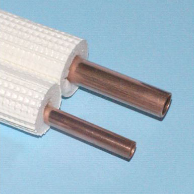 Chladírenské potrubí měděné opláštěné ARC DUO 3/8″×0,8 ×5/8″×0,8 mm 1 m