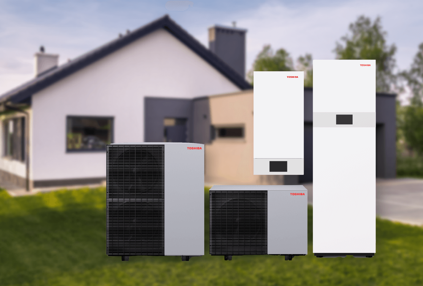 Toshiba ESTIA Bi-Bloc R290 Toshiba ESTIA Bi-Bloc R290 – produktová fotografie
